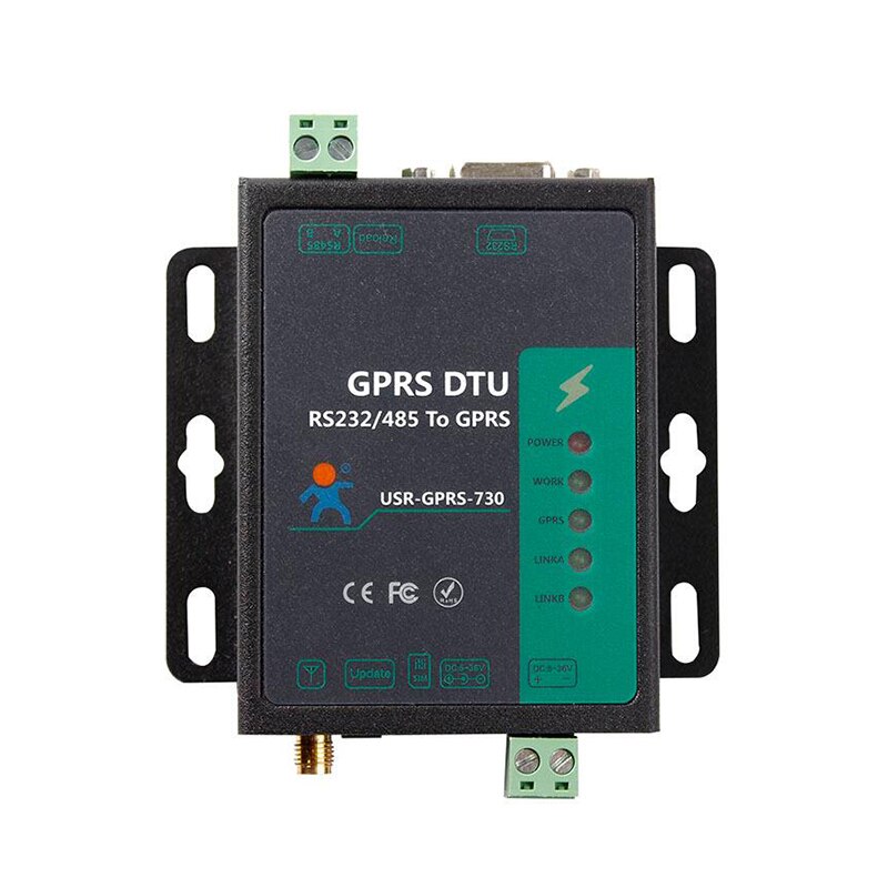 9-24V Industriële Cellulaire Draadloze RS232 RS485 Gsm Gprs Modem USR-GPRS232-730 Flow Control Cts/Rts