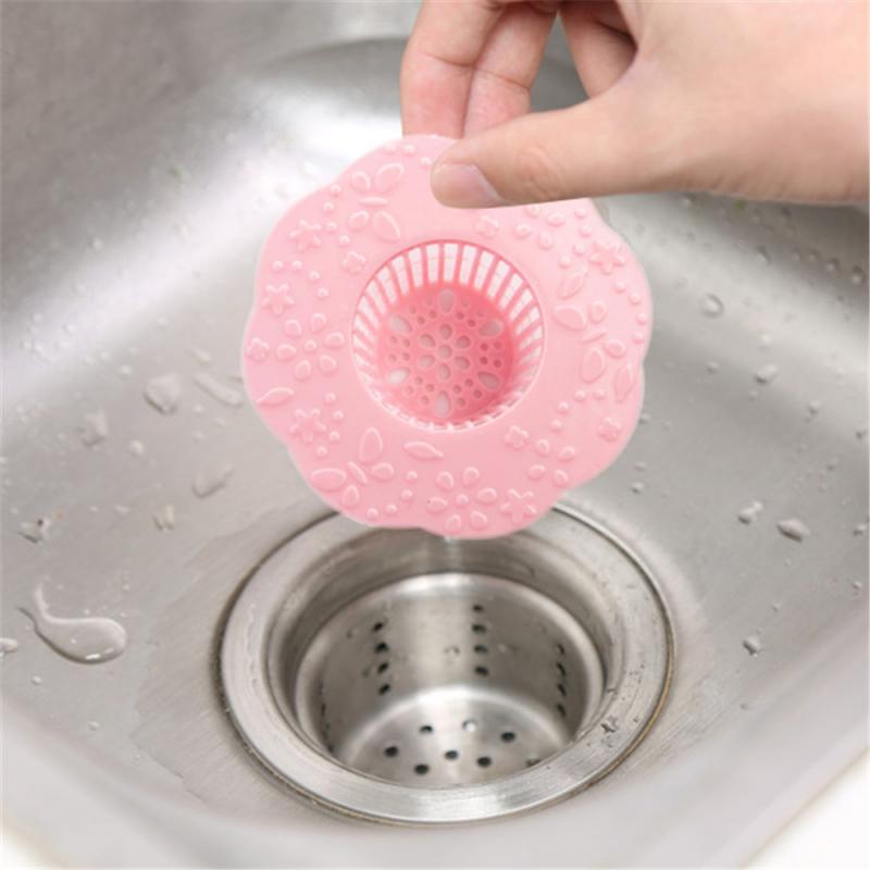 2Pcs Anti-Blocking Afvoerputje Siliconen Sucker Riool Monding Zeef Sink Filter Hair Stopper Badkamer Keuken Accessoires