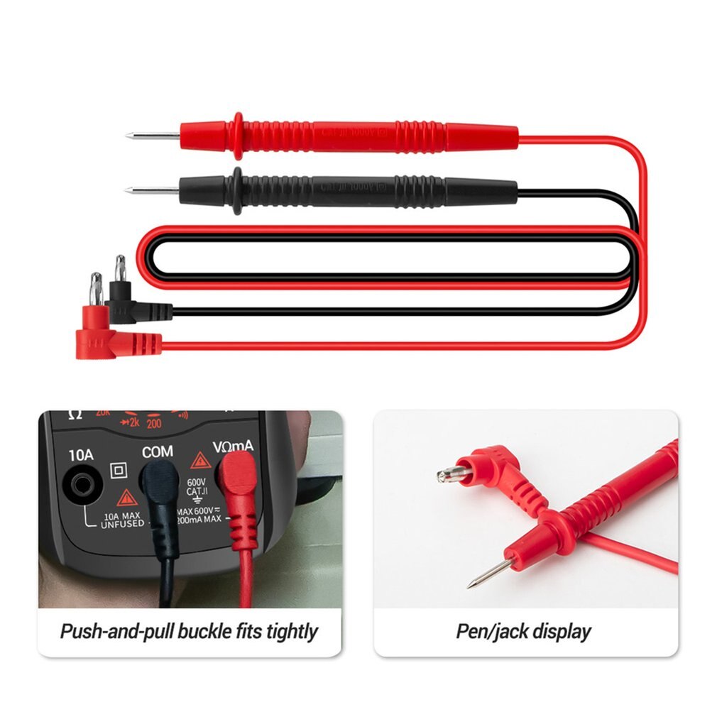 Dm830L Digital Multimeter Meter Electrical Transistor Capacitance Counting Dc / Ac Multimeter With LCD Backlight Multimeter