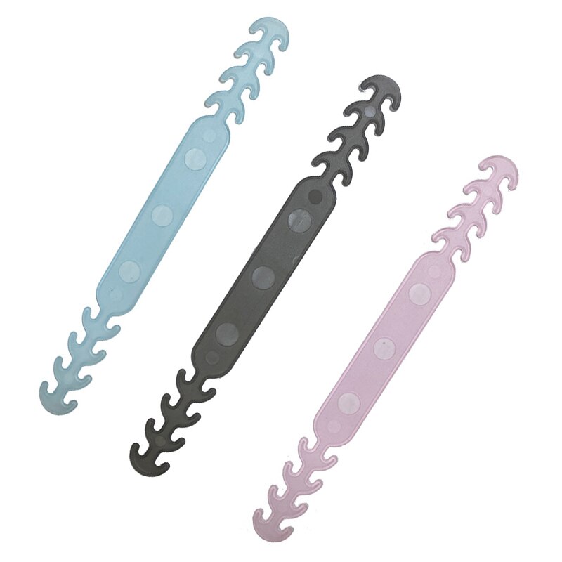 Máscara de extensão de máscara ajustável, corda de silicone unissex para crianças e adultos antiderrapante cordão para pendurar máscara ecológica com 10 peças