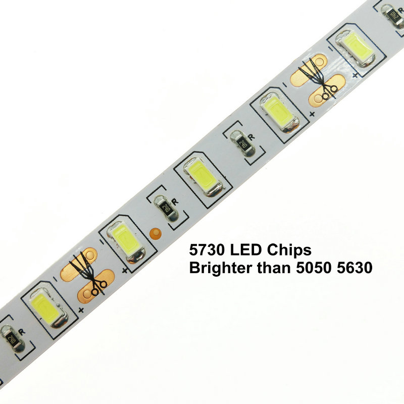 LED Strip 5730 Flexible LED Light DC12V 60LED/m 5m 300 LEDs Brighter than 5050 5630 LED Strip.