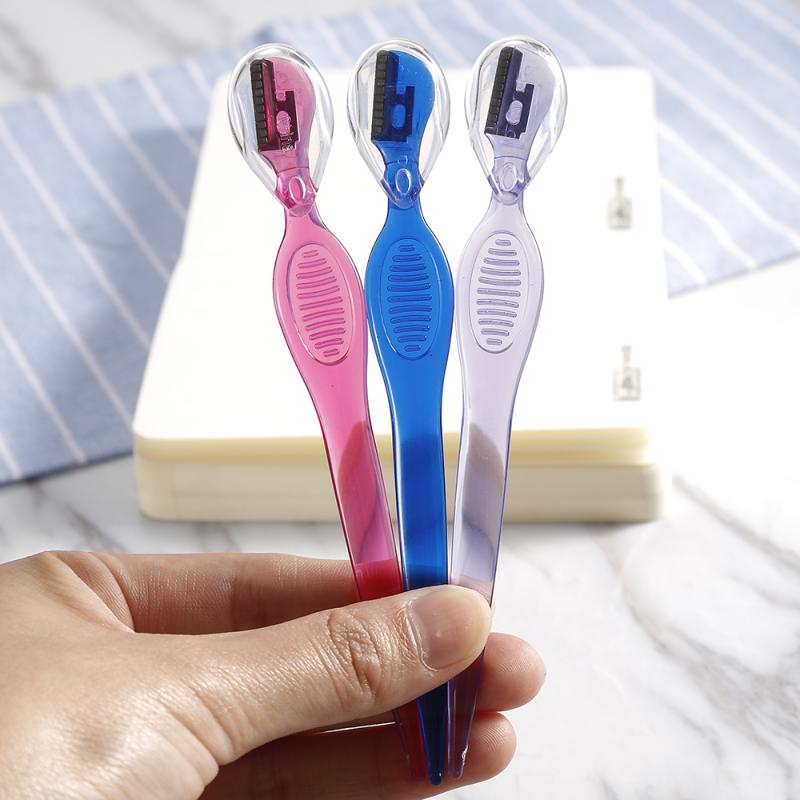 Maquinilla de afeitar para cejas, removedor de vello Facial, recortador de cejas, cuchillo de maquillaje afilado, cuchilla para dar forma a las cejas, cortadora de vello, 1 ud.