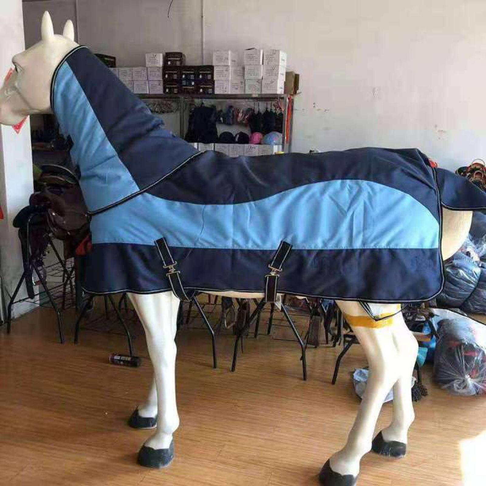 Thermal Horse Turnout Sheet Equestrian Blanket Coat Equine Warmer, Waterproof, Breathable, Windproof