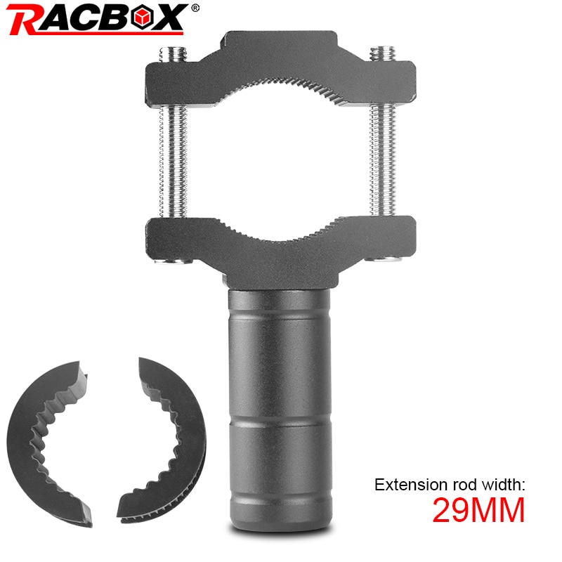 Racbox 29mm Motorfiets Extension Bar Beugel aluminium Motor Off-Road Spotlight Vork Handvat Beugel Vaste Lamphouder