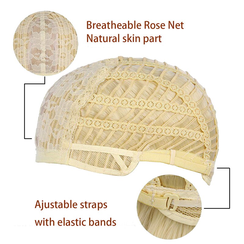 Msiwigs Twee Tonen Blonde Ombre Pruik Natuurlijke Afro Korte Steil Haar Synthetische Pruiken Voor Vrouwen Hittebestendige