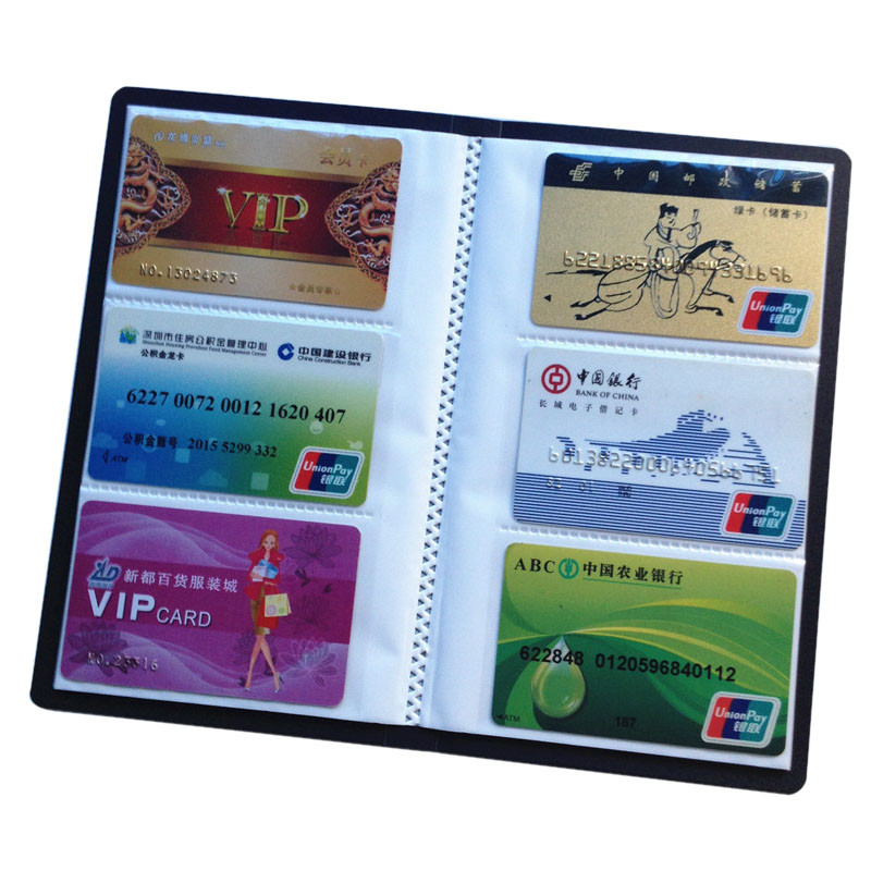 120 Kaarten Visitekaarthouder Lederen 120 Kaarten Id Credit Card Houder Book Case Keeper Travel Card Organizer