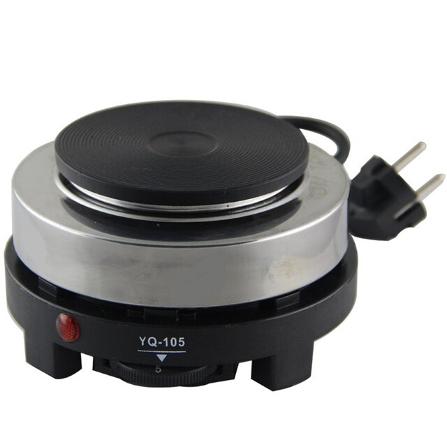 500W Electric Mini Stove Plate Multifunctional Home Office Heater 5 Temp Settings Coffee Tea Mocha Pot Heater EU US Plug: UN