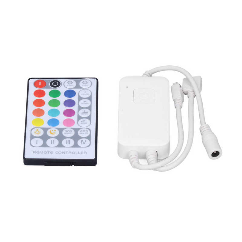 WIFI Strip Light Controller Dimmable RGB Strip Controller Multi Functional DC 5V‑24V with 28 Key Remote for Bar for Home