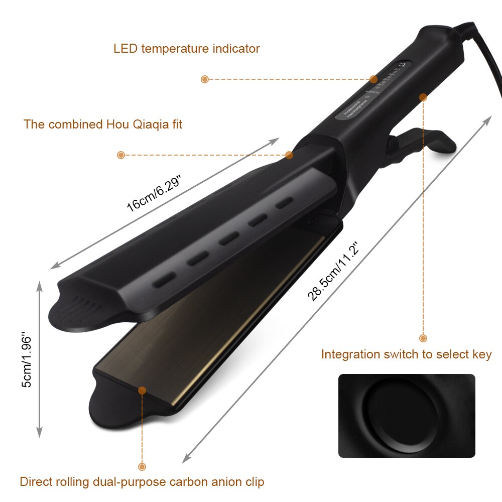Stoom Stijltang Vier-Gear Temperatuur Aanpassing Keramische Toermalijn Ionische Nat Droog Haar Stijltang Vrouwen Styling Tool