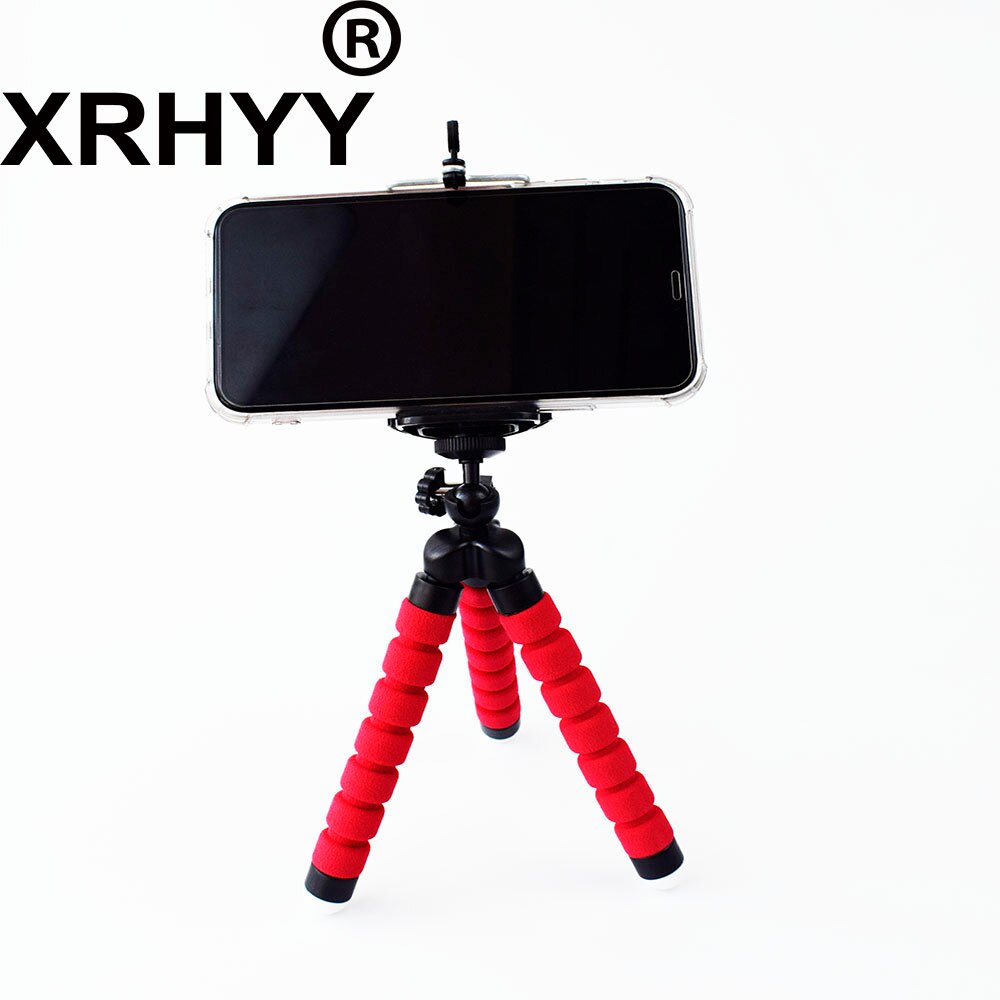 Premium flexibele telefoon rode spons statief draagbare verstelbare camera standaard houder geschikt voor android telefoon sportcamera