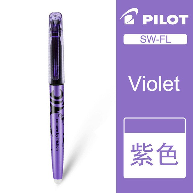 Pilot sw-fl frixion slettelig highlighter 6 stk farvemarkør sæt doodle malerartikler: Lilla