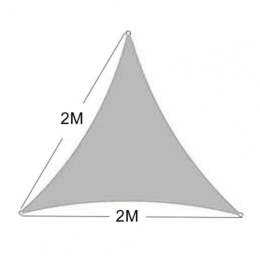 Foldable Shade Sail Sun Canopy Cover Outdoor Trilateral Garden Yard Awnings Waterproof Car Sunshade Cloth Summer: 2M