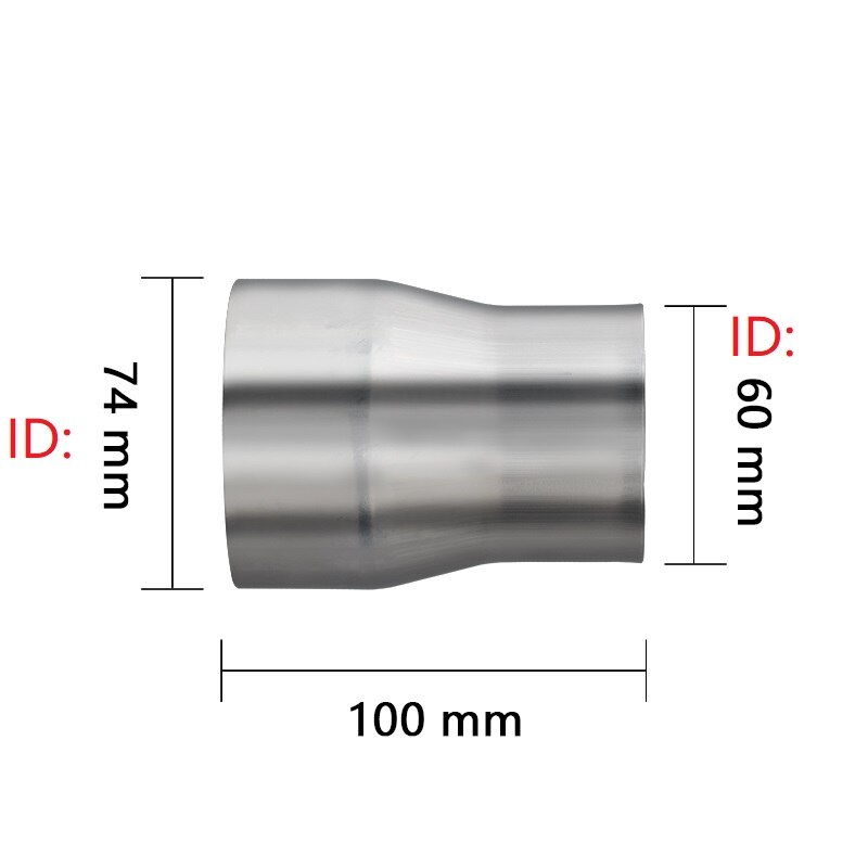 Universal 63mm-76mm auto Motorcycle Modified exhaust Muffler pipe Adapter Reducer Connector Pipe Tube