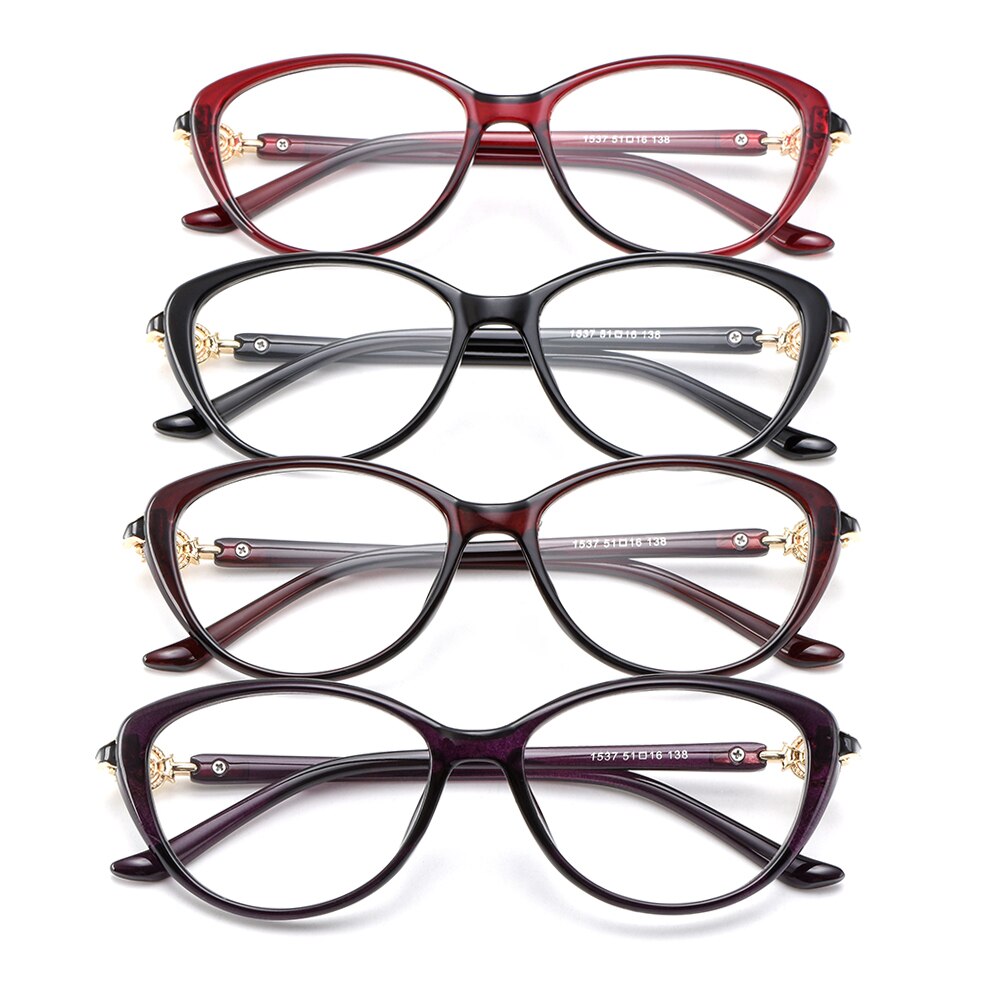 Gmei Optical Ultralight TR90 Cat Eye Women Optical Glasses Frame Eyeglasses Frames For Women Myopia Hyperopia Spectacles M1537