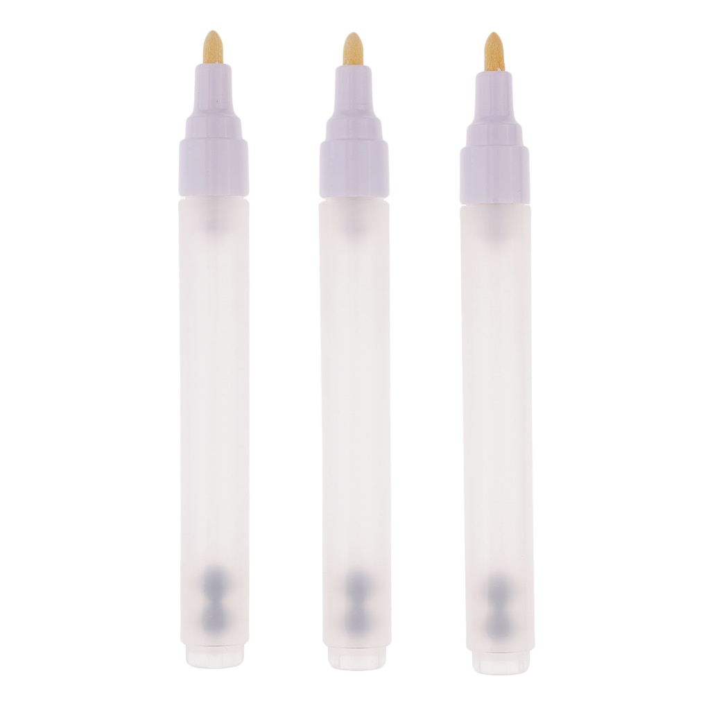 3x akvarellolje akrylmaling tusjpenn tom tube refill penn 4.5mm tips