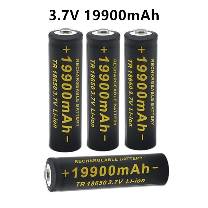 100% 3.7V 18650 19900mAh high capacity batteries Li-ion lithium battery for flashlight battery