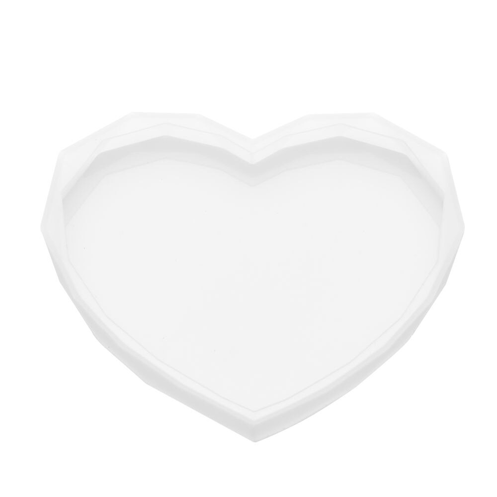 Transparent Fluid Arts Round Petri Dish Silicone Mold Round Coaster Epoxy Resin Art Supplies Make Your Own Coaster Resin Molds: Heart-13x10cm