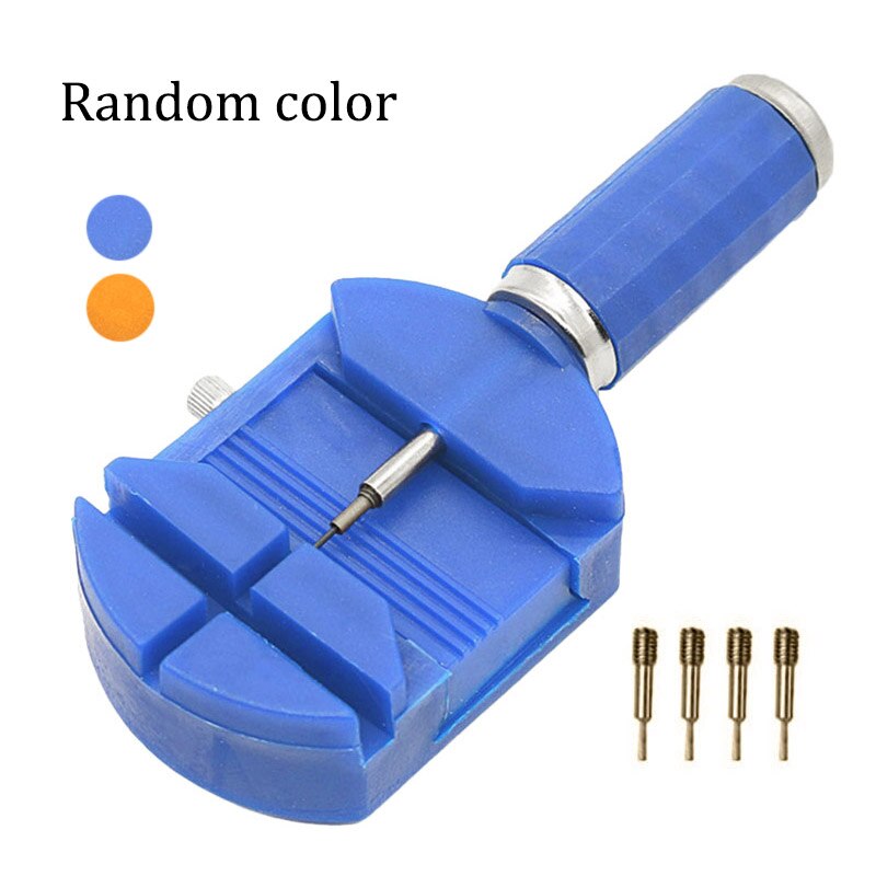 Pols Horloge Band Link Slit Strap Remover Richter + 5 Pins Reparatie Tools Willekeurige Kleur