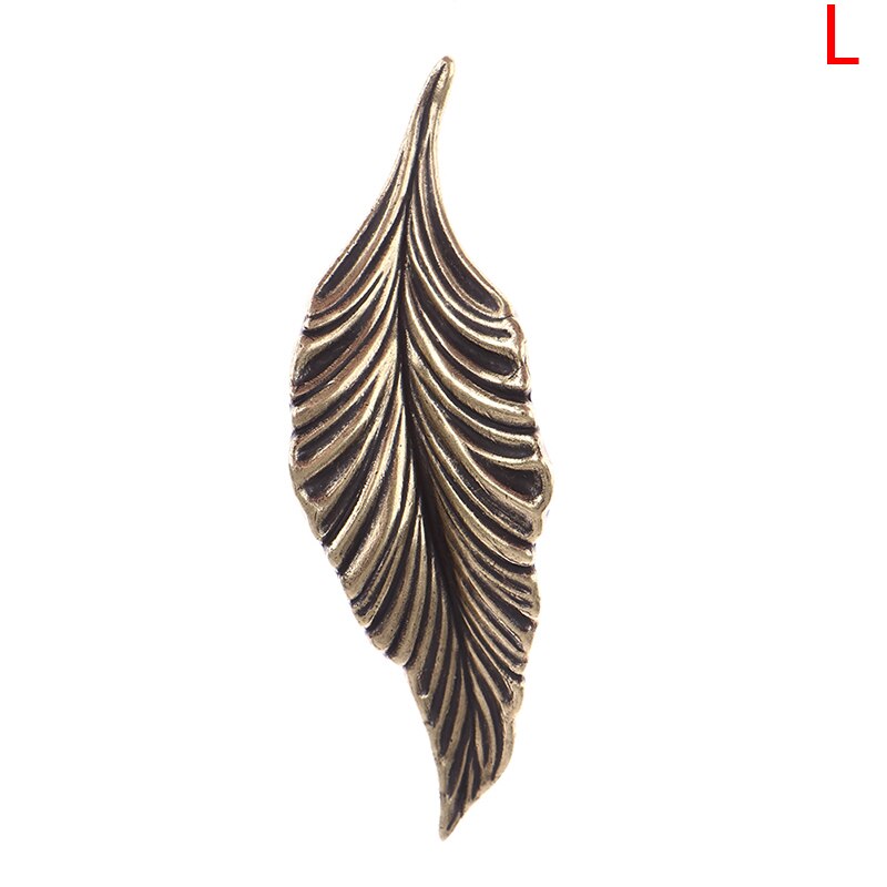 Sliver Gold Boom Blad Koper Meubilair Keuken Handles Kabinet Knop Voor Garderobe Lade Woonaccessoires: BZL