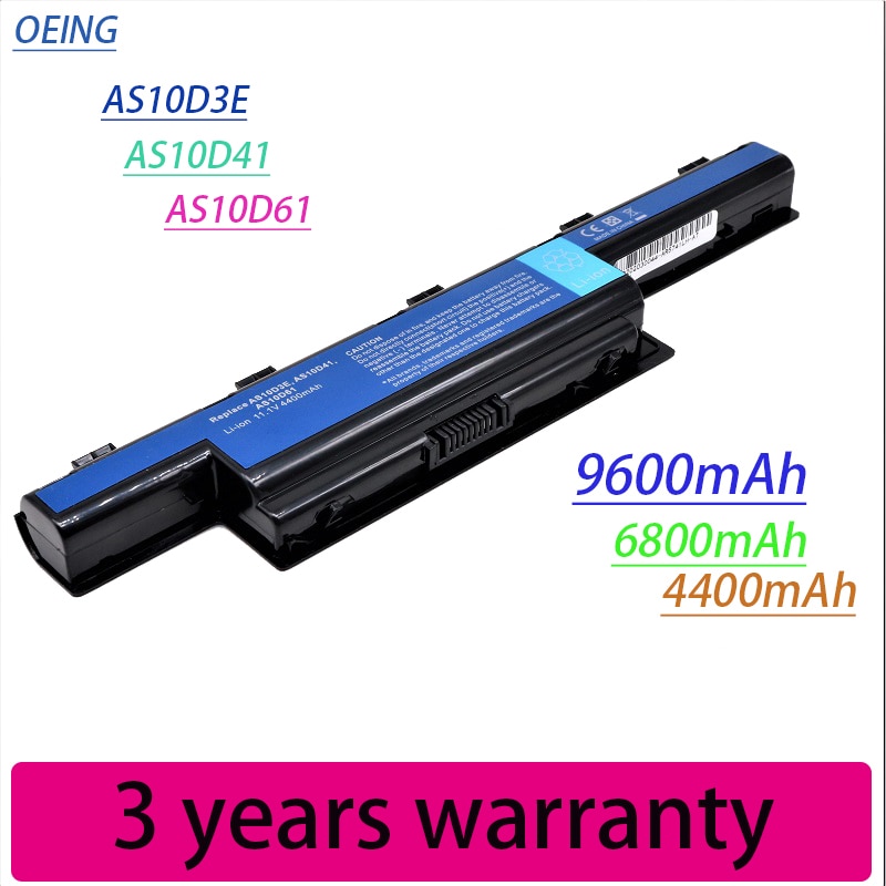 Batería para Acer Aspire AS10D31 AS10D81 V3-571G v3-771g AS10D51 AS10D61 AS10D71 AS10D75 5741, 5742, 5750, 5551G 5560G 5741G 5750G