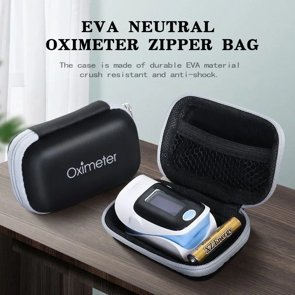 JUSTLANG Opbergdoos voor oximeter Redelijke lay-out van gereedschapstas Zakjes om producten in te pakken Reisbenodigdheden Kit Beschermende tas