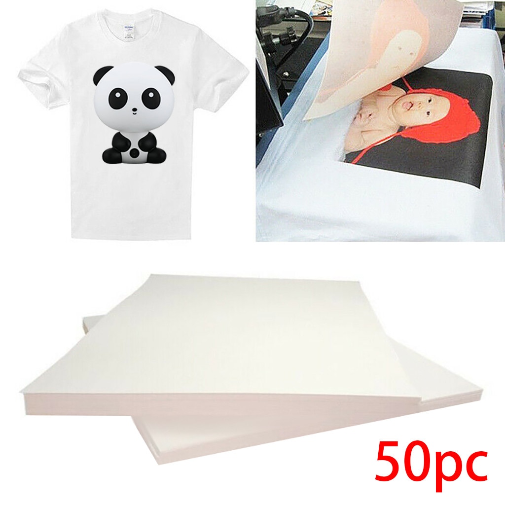 50 stk t-shirt print på termisk transfer papir let stof stof proces