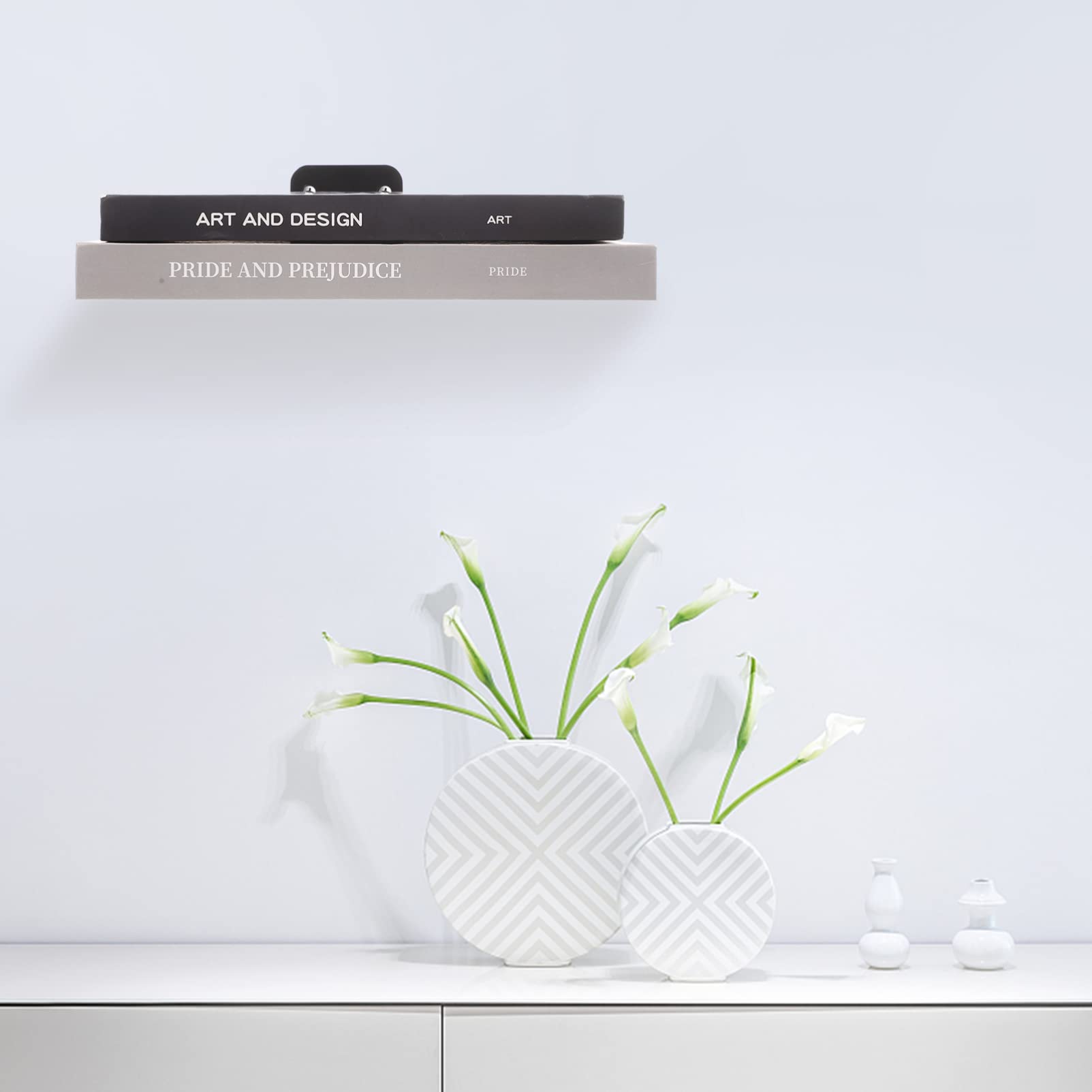 Invisible Floating Bookshelves Space-Saving Wall Mounted Shelves Storage Holder Rack Library Hidden Wall Floating Book Shelf