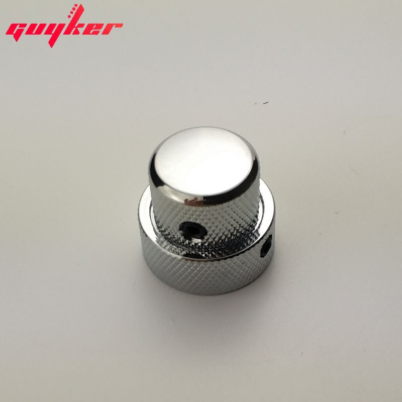 1 STKS DUBBELE CONCENTRISCHE BESTURINGSKNOP VOOR GITAAR NC004 CR/BK/GD: WHITE