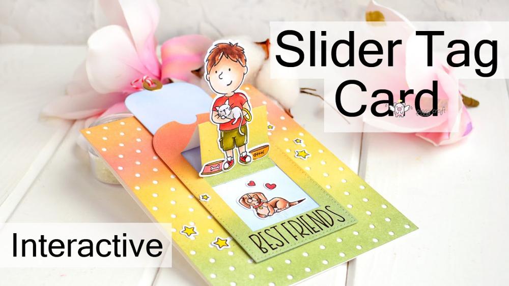 Piggy Craft metal cutting dies cut die mold Slider tag card Scrapbook paper craft knife mould blade punch stencils dies