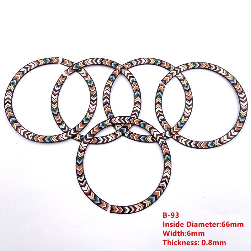 10Stck Ukulele Inlay holz Rosette,100% gute Material, handgemachte, exquisit Ukulele zubehör: hölzern 2