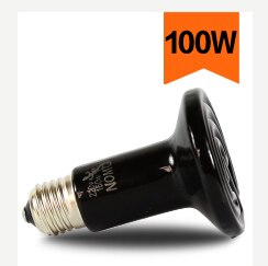 Huisdier Kip Vogel Reptiel Warmtelamp Infrarood Keramische Emitter Warmte Gloeilamp 25W 50W 75W 100W 150W Lamp Voor Huisdieren Reptiel: 100W