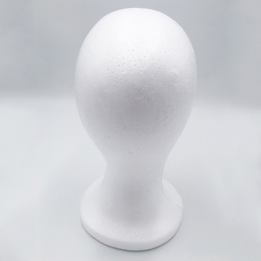 Cabeza de Maniquí de espuma para mujer, modelo EPS flocado, pelucas, gafas, soporte de exhibición, modelo, utilería de disparo para estudio fotográfico