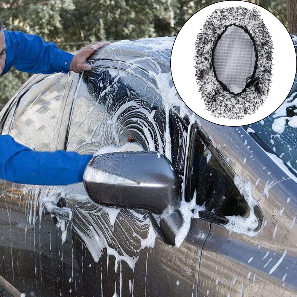 Lange steel waterborstelkop Chenille Cover Mop vervanging auto huishoudelijke schoonmaakmop doek cover voor auto verfraaien borstel cover