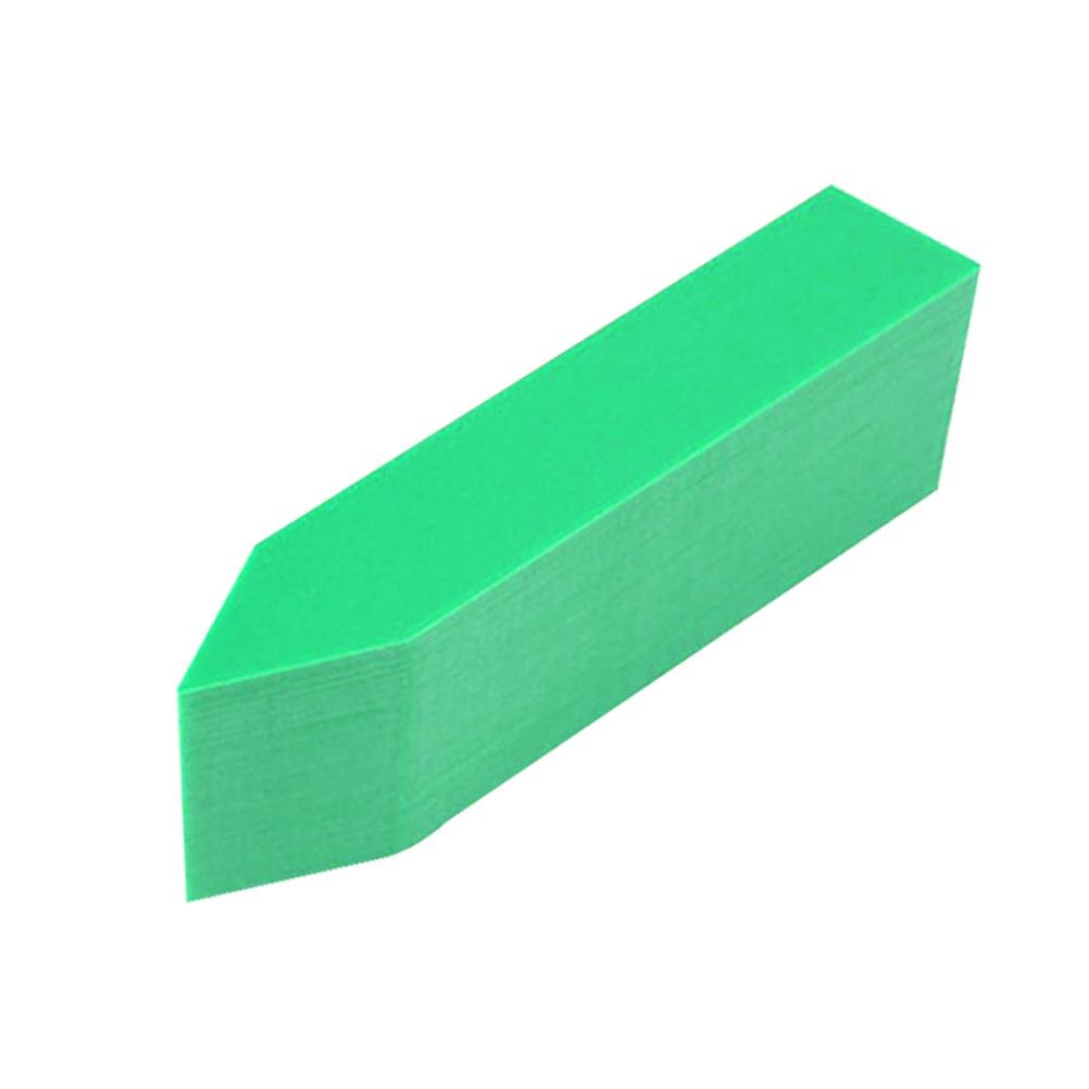 100Pc de la planta de plástico para viveros etiqueta vivero marcadores macetas planta etiquetas bandeja Mark herramientas mezclar colores: green
