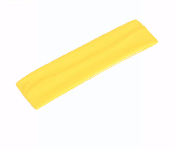 Banda para el sudor Diadema Elasticidad Bandas para el sudor Banda elástica para el cabello Seguridad deportiva Yoga Baloncesto Gimnasio Deporte para hombres y mujeres: YELLOW