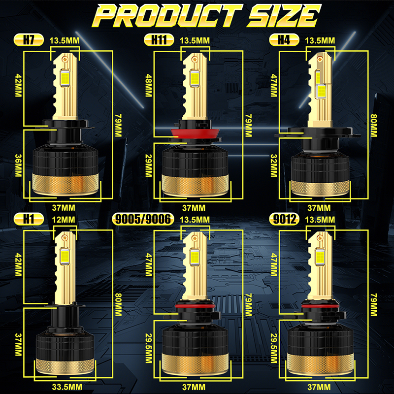 2000 W H7 H4 H11 LED CANBUS Lampe 9005 HB3 9006 HB4 H8 H9 9012 Hir2 Auto LED Scheinwerfer Birne 1000000LM 12 V Auto Scheinwerfer 6000 K Weiß