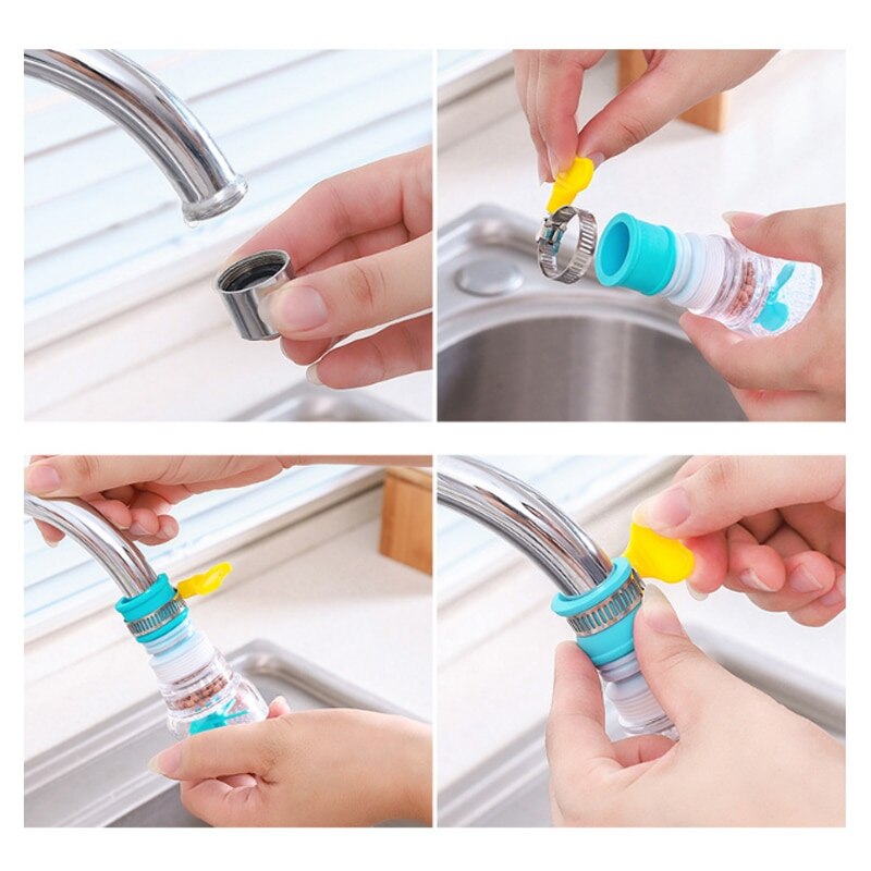 360 Graden Verstelbare Water Tap Extension Filter Douche Water Tap Badkamer Kraan Extender Home Keuken Accessoires