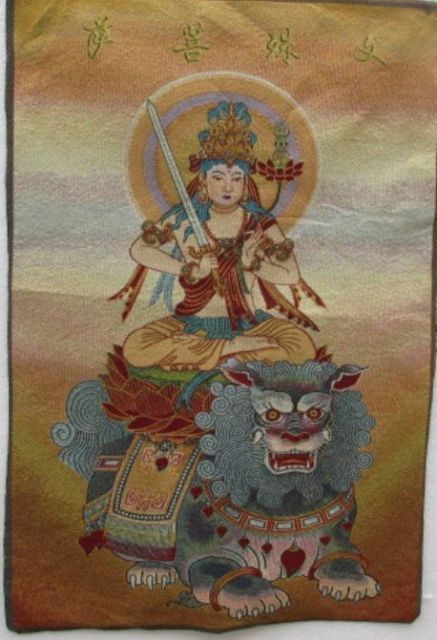 Scroll hangende thangka, Tibetaanse thangka, Zijde