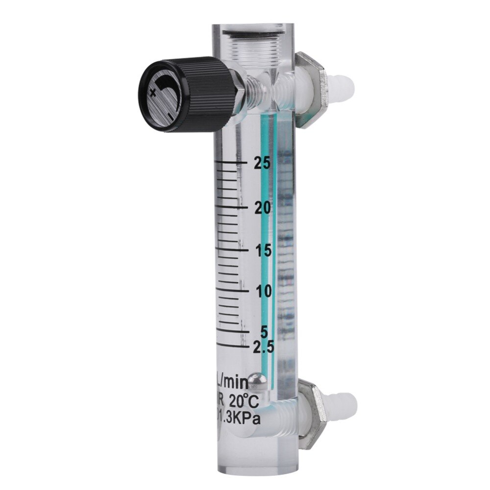 Gasflowmåler 2.5-25 lpm 0.6 mpa tryk oxygen luftflowmåler lzq -5 gasreguleringsventil brint kuldioxid regulator tæller