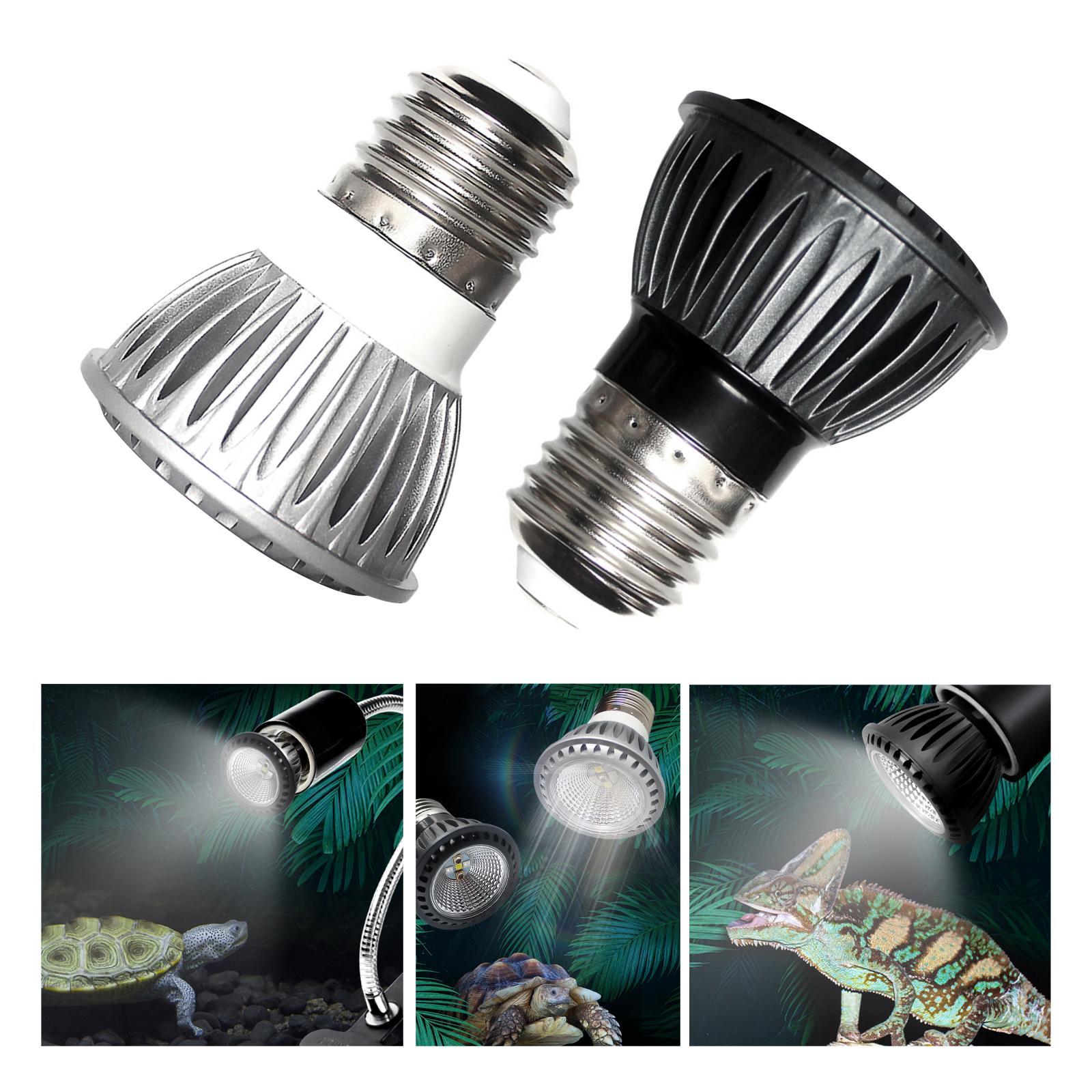 Reptile Heat Lamp Bulb UVB/UVA Heating Basking Light E27 Base Pet Turtle Brooder Sunbathe for Amphibians Turtle Tortoise Lizards