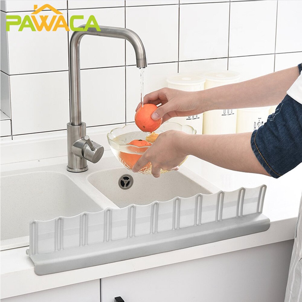 Water Splash Guard Kitchen Wash Basin Sucker Sink Water Splash Guards Oil-proof Splashproof Baffle Dish Fruit Washing Supplies