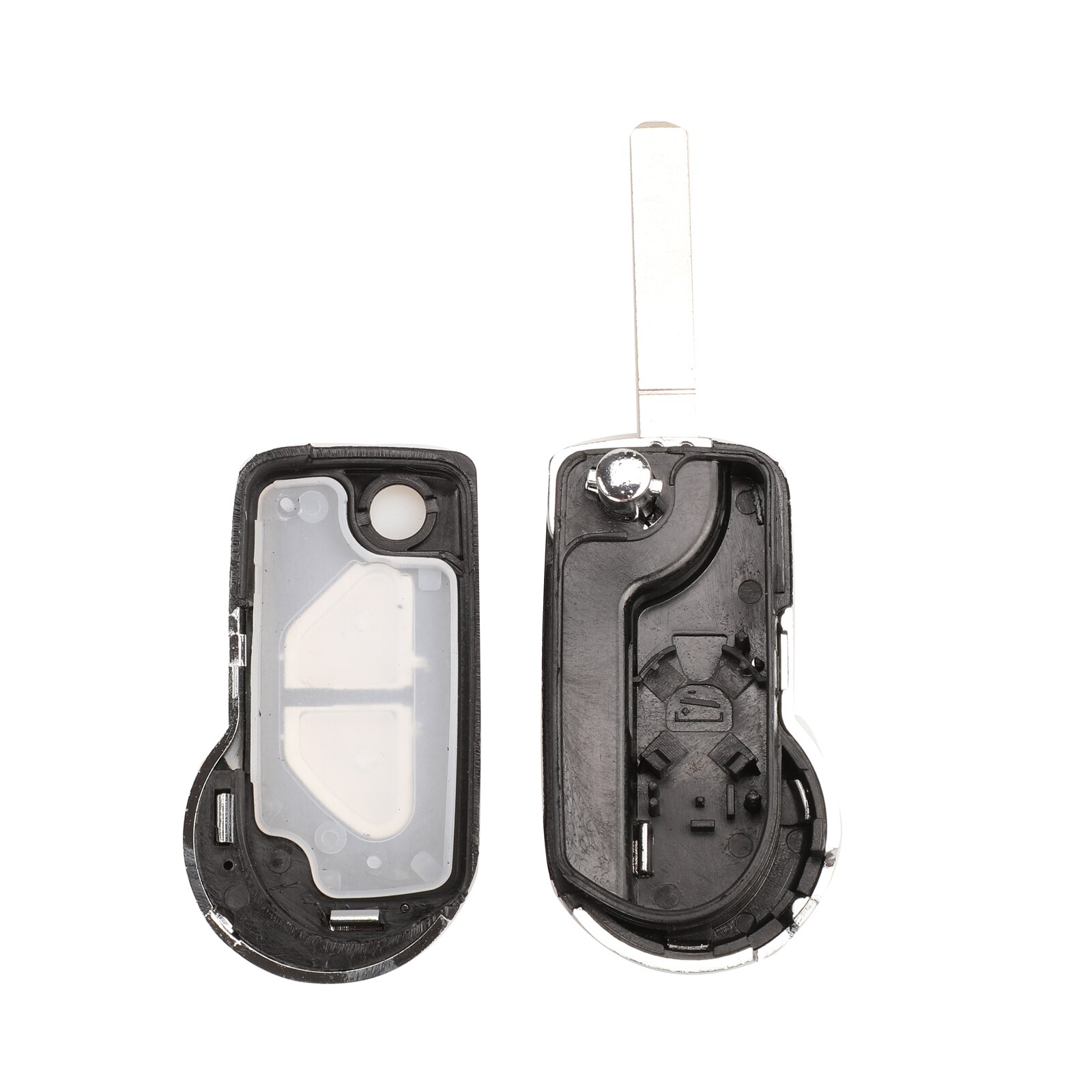 Kutery 2 Buttons Replacement Flip Folding Remote Car Key Shell Case Fob For Citroen DS3 Peugeot With Uncut Blade