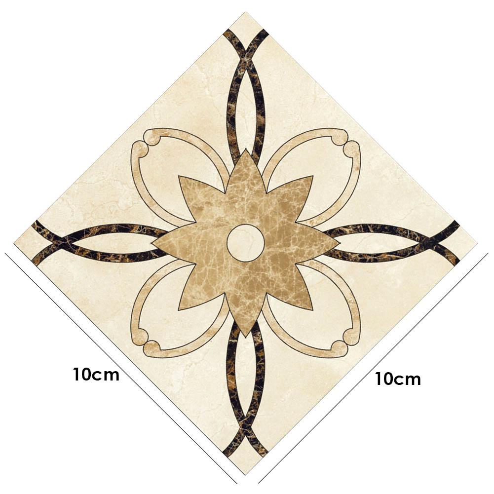 10pcs Self Adhesive Ceramic tile stickers Waterproof Wall Sticker Floor Tiles Diagonal Wall Stickers