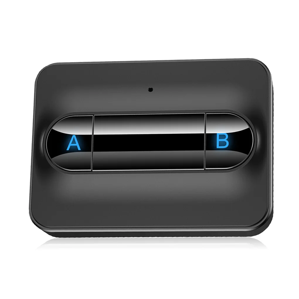 Multipoint Bluetooth 5.0 Audio- Absender 3,5 mm AUX RCA niedrig Latenz Stereo kabellos Adapter anschließen 2 Kopfhörer für TV PC Kasten