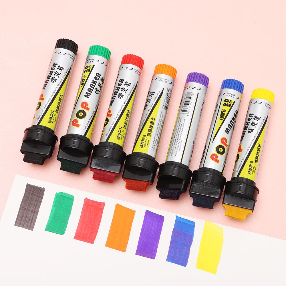 Poster Pen Drawing Poster Special Art Refillable 20mm Sketching Graffiti Markers Paint Permanent POP Waterproof Marker Pen