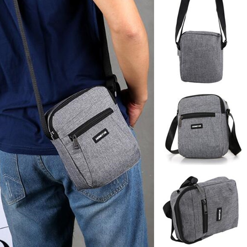 Men's Messenger Bag Crossbody Shoulder Bags Travel Bag Man Purse Small Sling Pack for Work Business