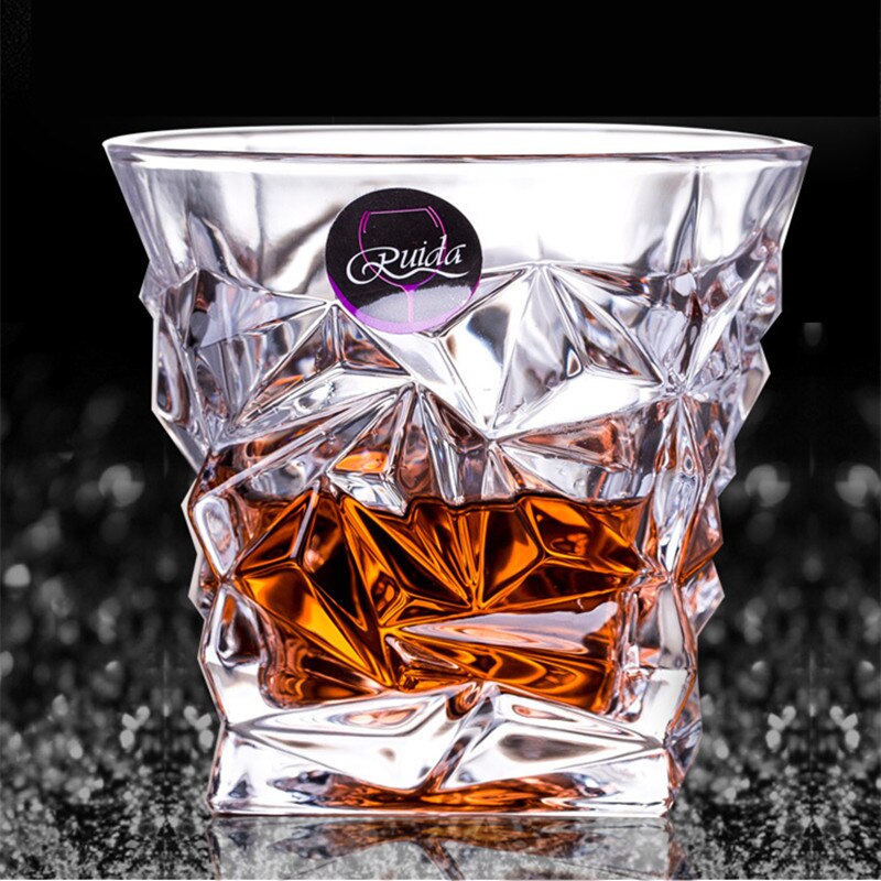 Vinglas blyfri varmebestandig gennemsigtig krystalglas kop til brandy øl whisky vodka øl multi mønster drinkware