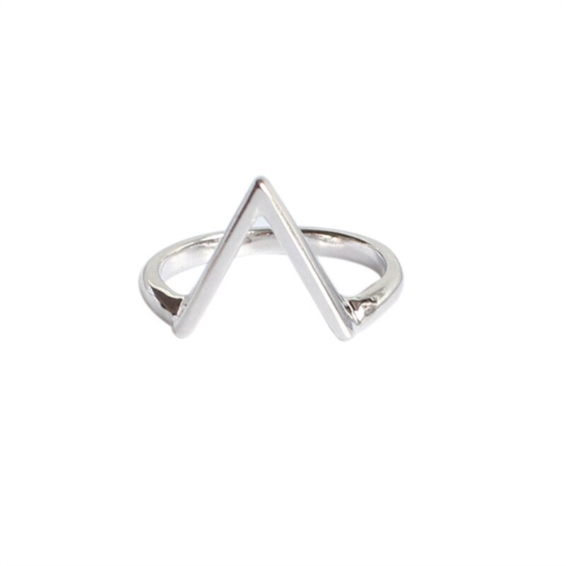 Persoonlijkheid Bohemian Vintage Brief V Ringen Voor Vrouwen Mannen Vintage Ringen Gothic Sieraden Valentines