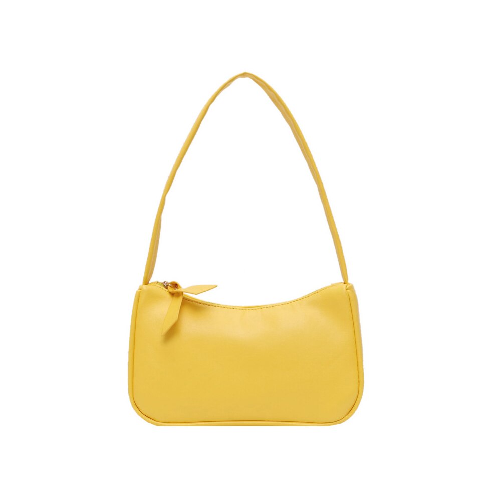 Bolso de mano Retro para mujer, bolsa pequeña subaxilares, informal, Retro,: yellow