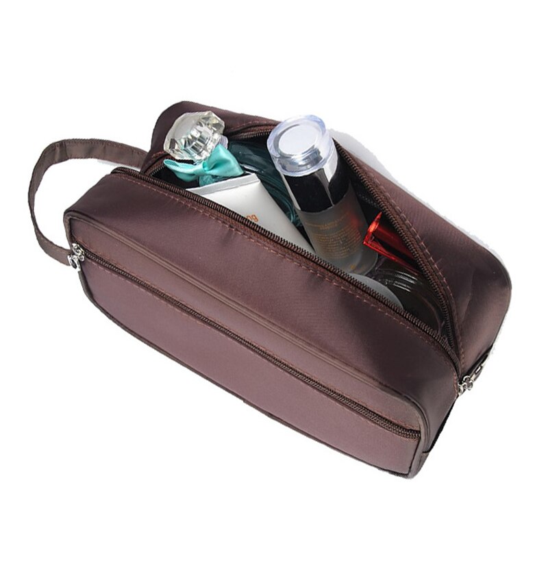 Trousse de maquillage pour hommes, sac de voyage à fermeture éclair, étui à cosmétiques, organisateur de bain, pochette de rangement, trousse de toilette, trousse de beauté, boîte de bain